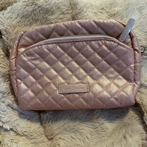 Vera Bradley Rose Gold Quilted Cosmetic Bag, NEW WITHOUT TAGS